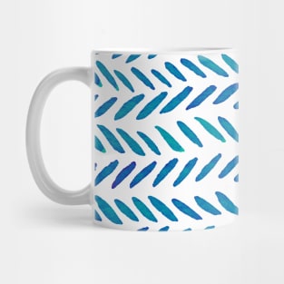 Watercolor knitting pattern - teal Mug